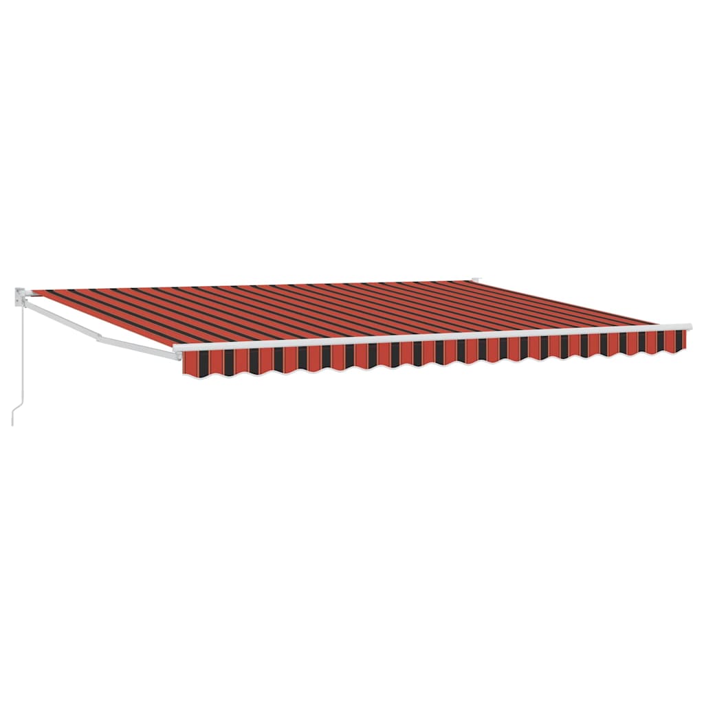 Toldo Naranja y Marrón 450 x 300 x 165 cm Poliéster y metal
