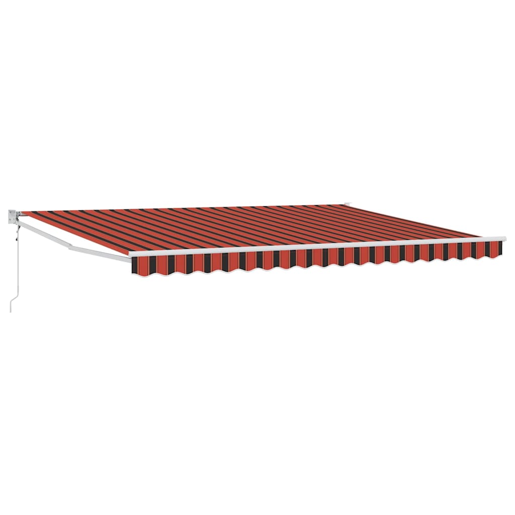 Toldo Naranja y Marrón 450 x 300 x 165 cm Poliéster y metal