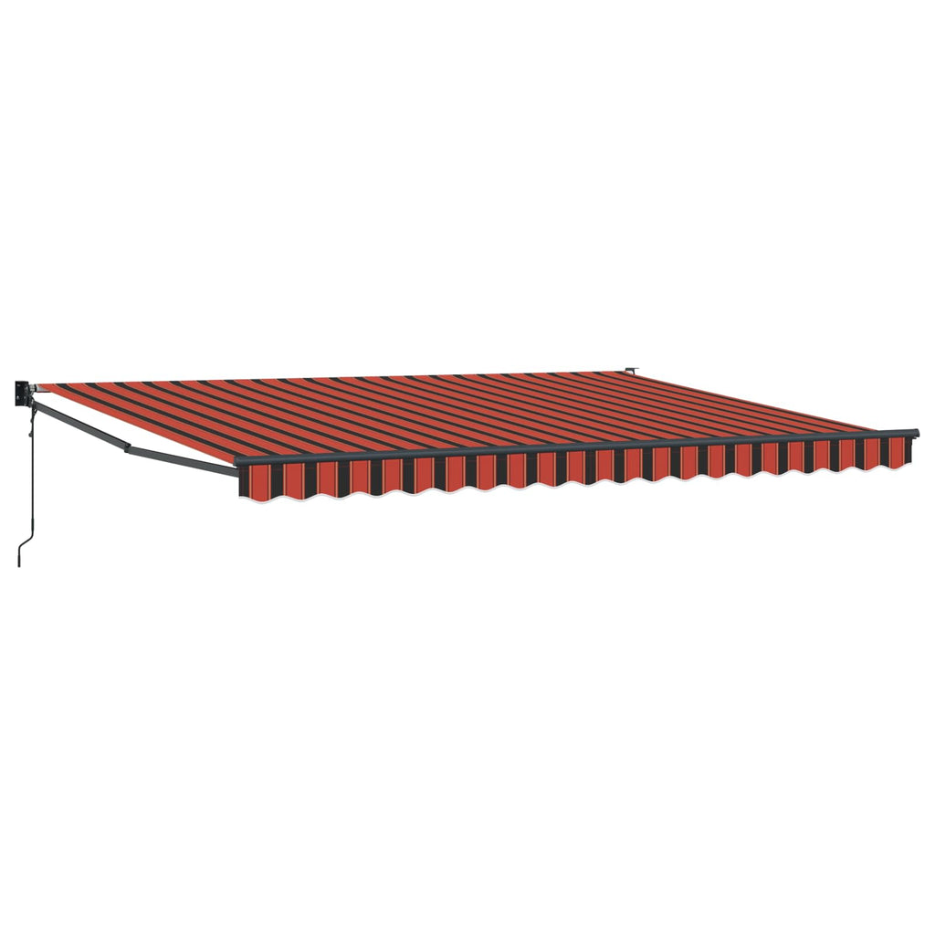 Toldo Naranja y Marrón 450 x 300 x 165 cm Poliéster y metal