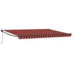 Toldo Naranja y Marrón 450 x 300 x 165 cm Poliéster y metal