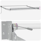 Toldo Naranja y Marrón 450 x 300 x 165 cm Poliéster y metal