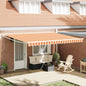 Toldo Amarelo e Laranja 450 x 300 cm Poliéster e metal