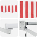 Toldo Rojo y 450 x 300 x 165 cm Poliéster y metal