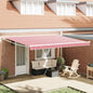 Toldo Vermelho e 450 x 300 x 165 cm Poliéster e metal
