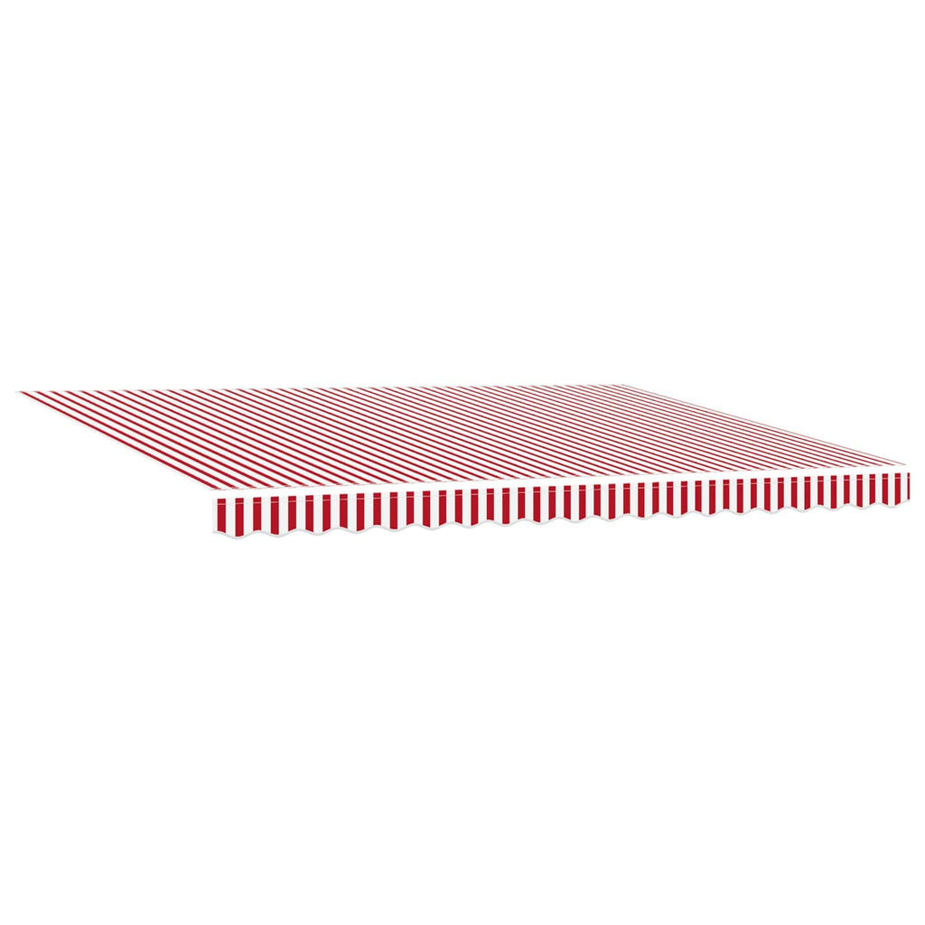 Toldo Manual Rojo y 450 x 300 x 165 cm Poliéster y metal