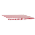 Toldo Manual Rojo y 450 x 300 x 165 cm Poliéster y metal