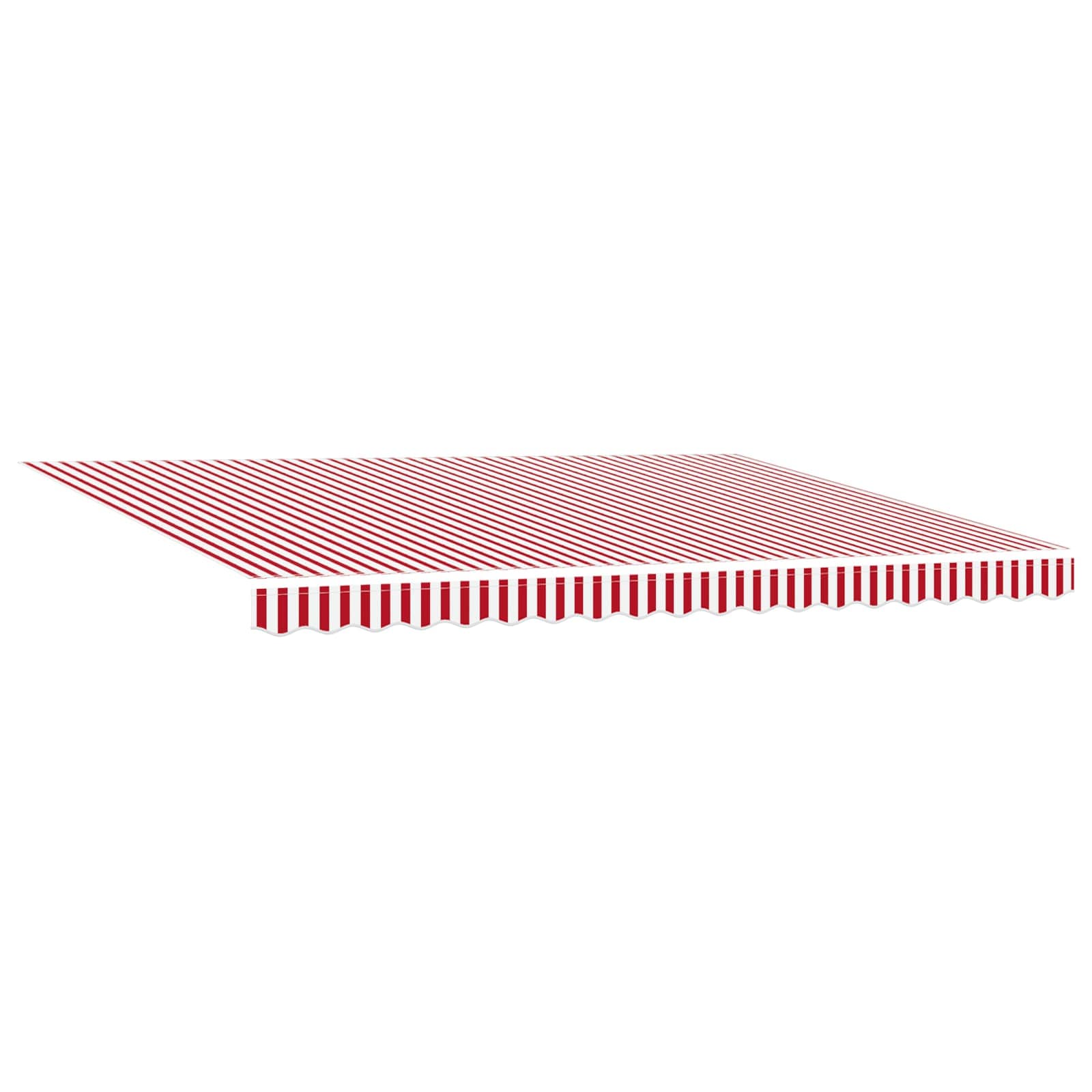 Toldo Manual Rojo y 450 x 300 x 165 cm Poliéster y metal