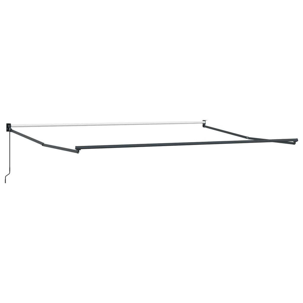 Toldo Manual Rojo y 450 x 300 x 165 cm Poliéster y metal