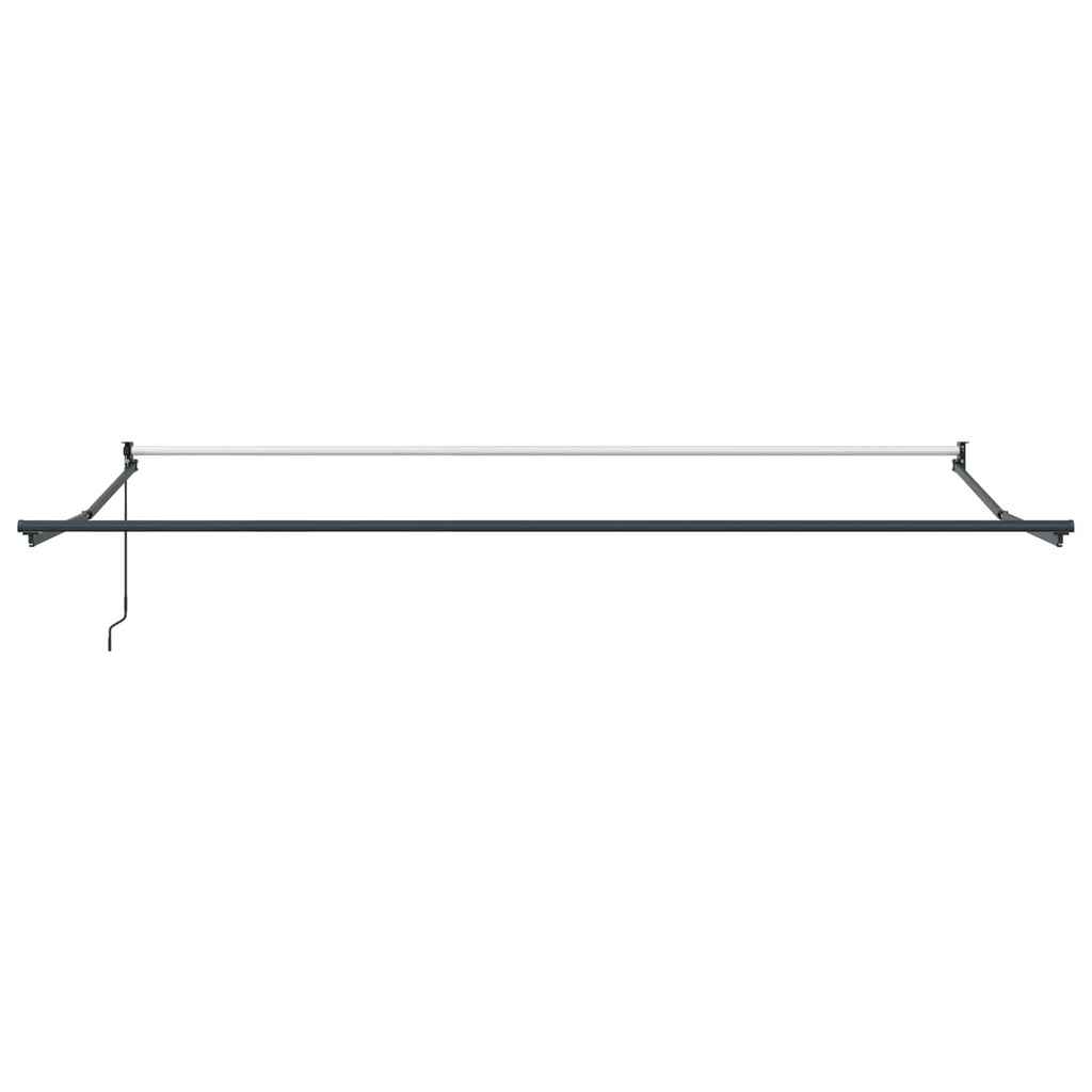 Toldo Manual Rojo y 450 x 300 x 165 cm Poliéster y metal