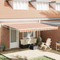 Toldo Retrátil Multicolorido 450 x 300 cm Poliéster e Alumínio