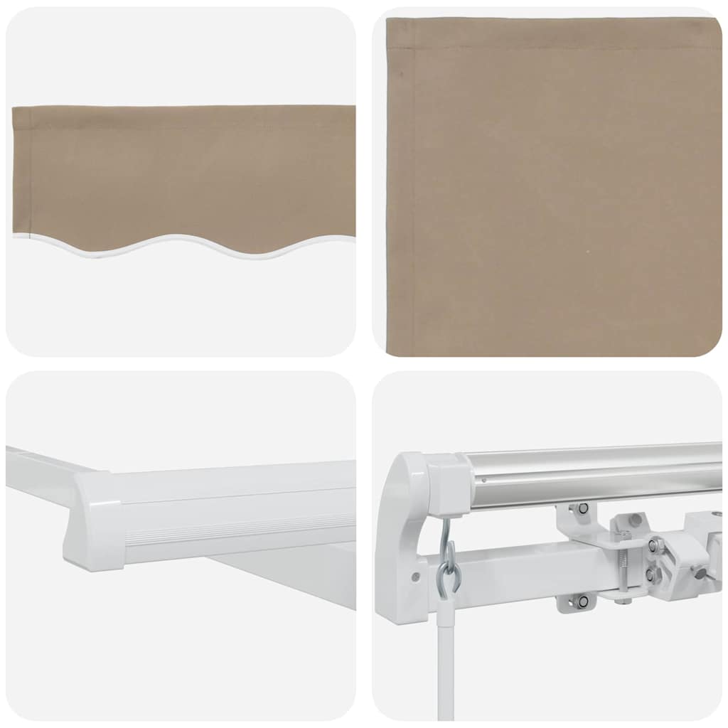 Toldo Beige 450 x 300 x 165 cm Poliéster y metal
