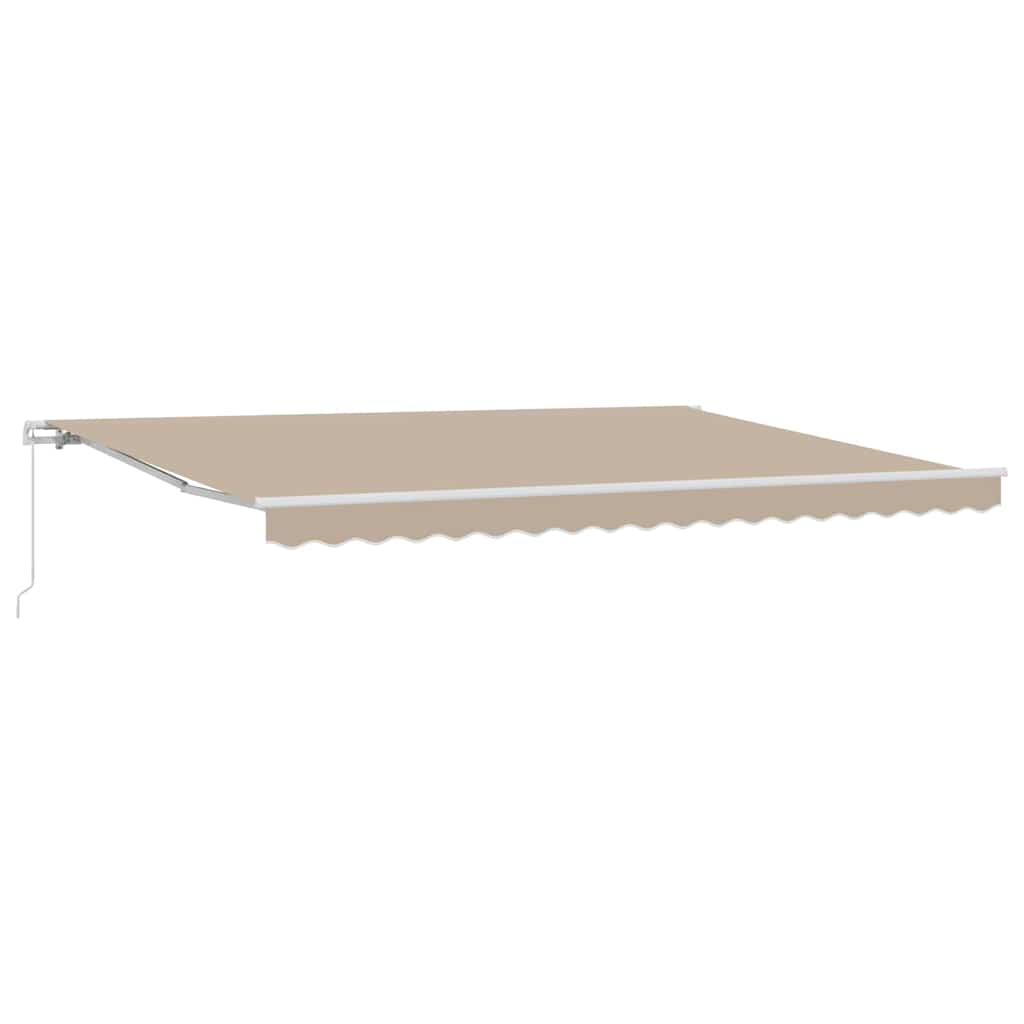 Toldo Beige 450 x 300 x 165 cm Poliéster y metal