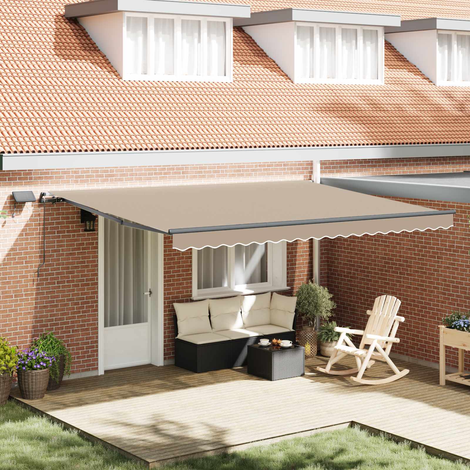 Toldo Retráctil 300 x 250 cm tela
