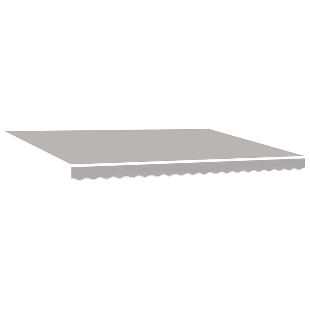 Toldo Manual Gris Claro 450 x 300 x 165 cm Poliéster y metal