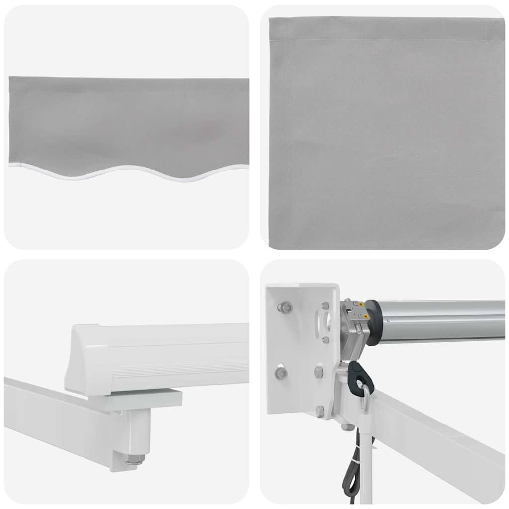 Toldo Gris Claro 450 x 300 x 165 cm Poliéster y metal