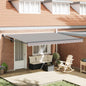 Toldo Gris Claro 450 x 300 x 165 cm Poliéster y metal