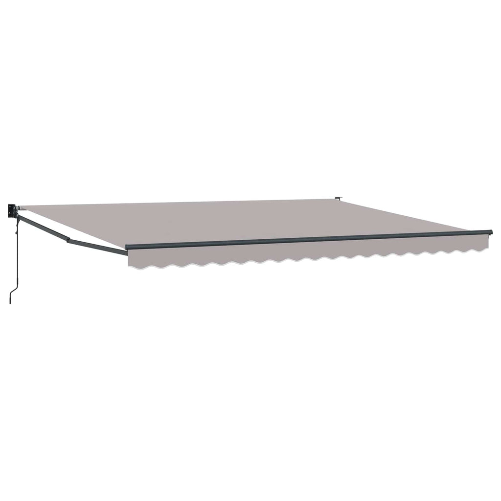 Toldo Gris Claro 450 x 300 x 165 cm Poliéster y metal
