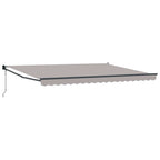 Toldo Gris Claro 450 x 300 x 165 cm Poliéster y metal