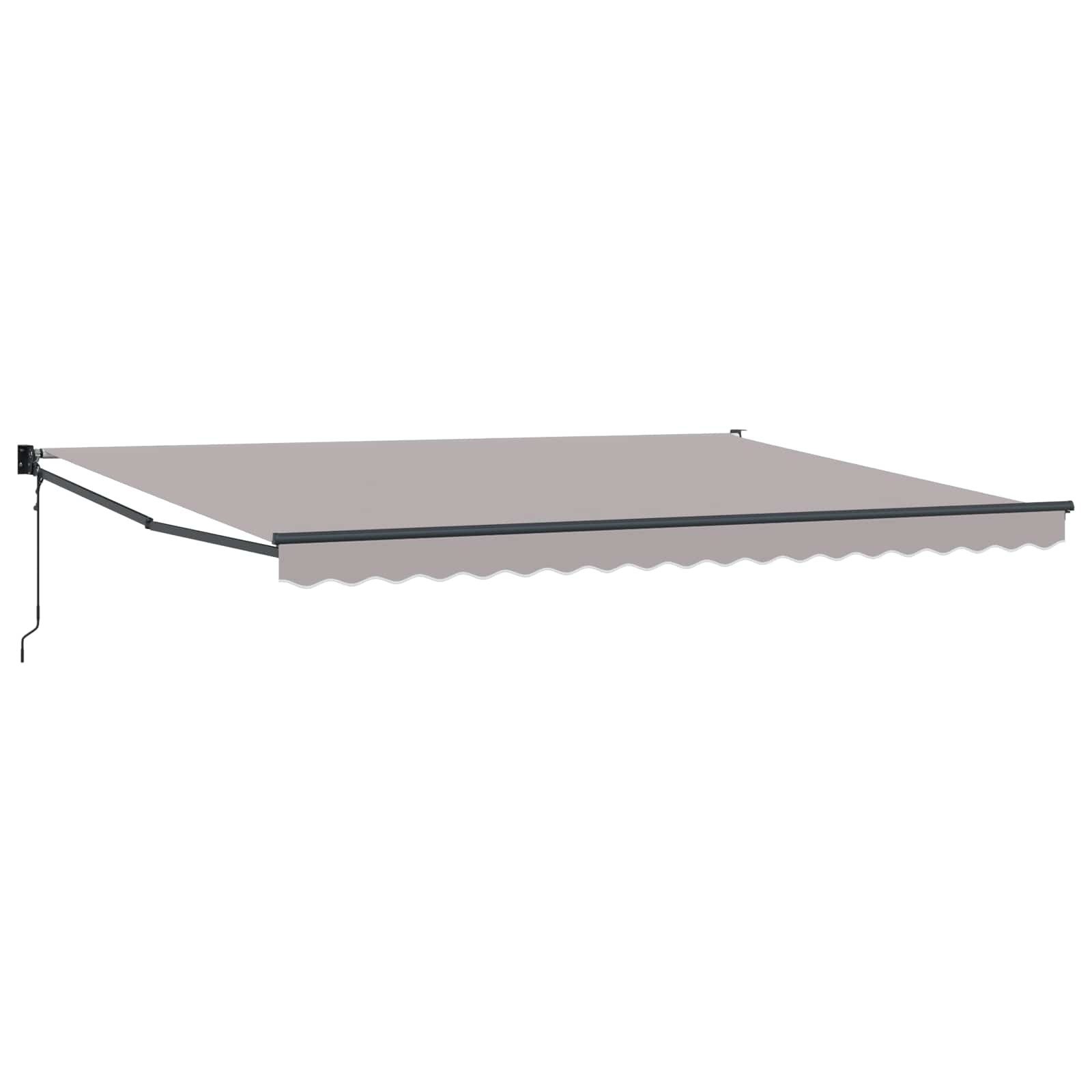 Toldo Gris Claro 450 x 300 x 165 cm Poliéster y metal