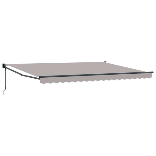 Toldo Gris Claro 450 x 300 x 165 cm Poliéster y metal