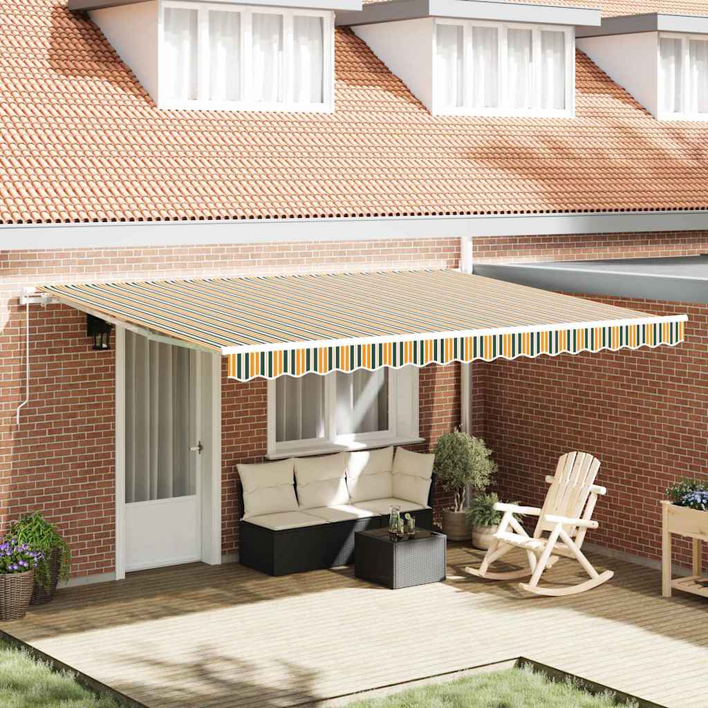 Toldo Amarelo e Laranja 350 x 250 x 165 cm Poliéster