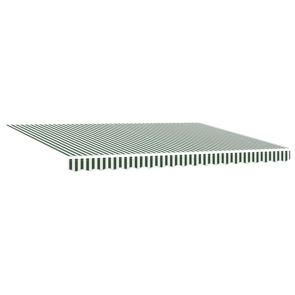 Toldo Manual Verde y 450 x 300 x 165 cm Poliéster y metal