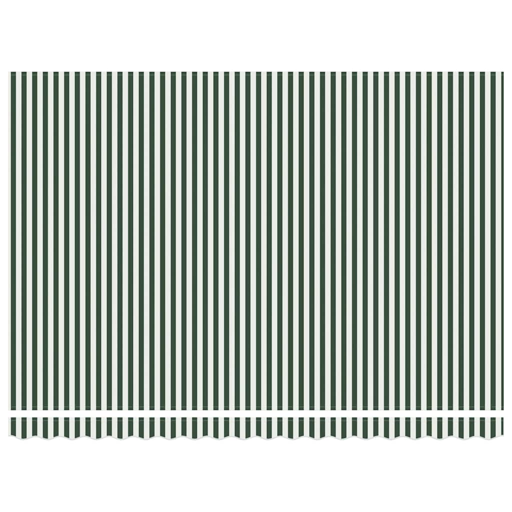 Toldo Manual Verde y 450 x 300 x 165 cm Poliéster y metal