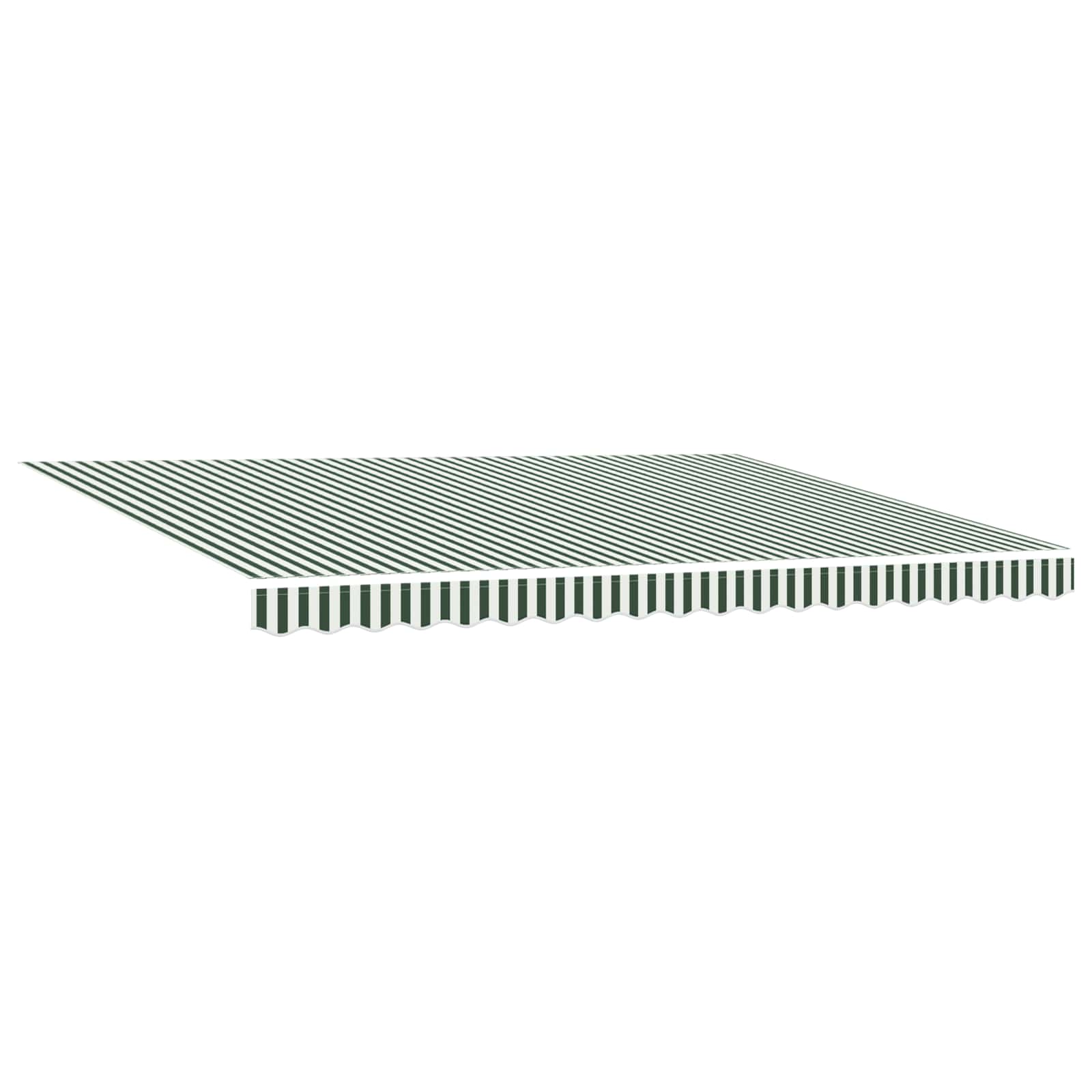 Toldo Manual Verde y 450 x 300 x 165 cm Poliéster y metal
