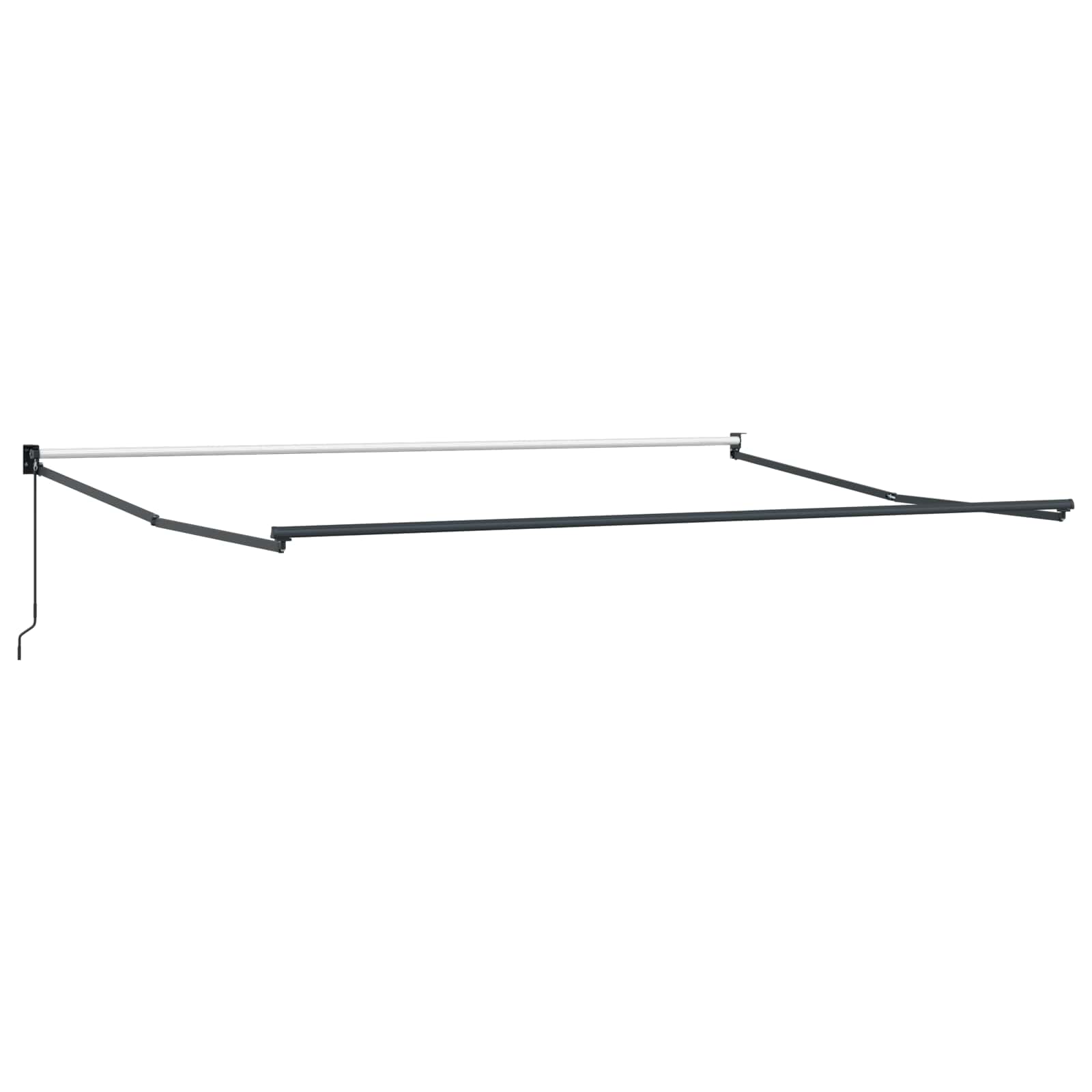 Toldo Manual Verde y 450 x 300 x 165 cm Poliéster y metal