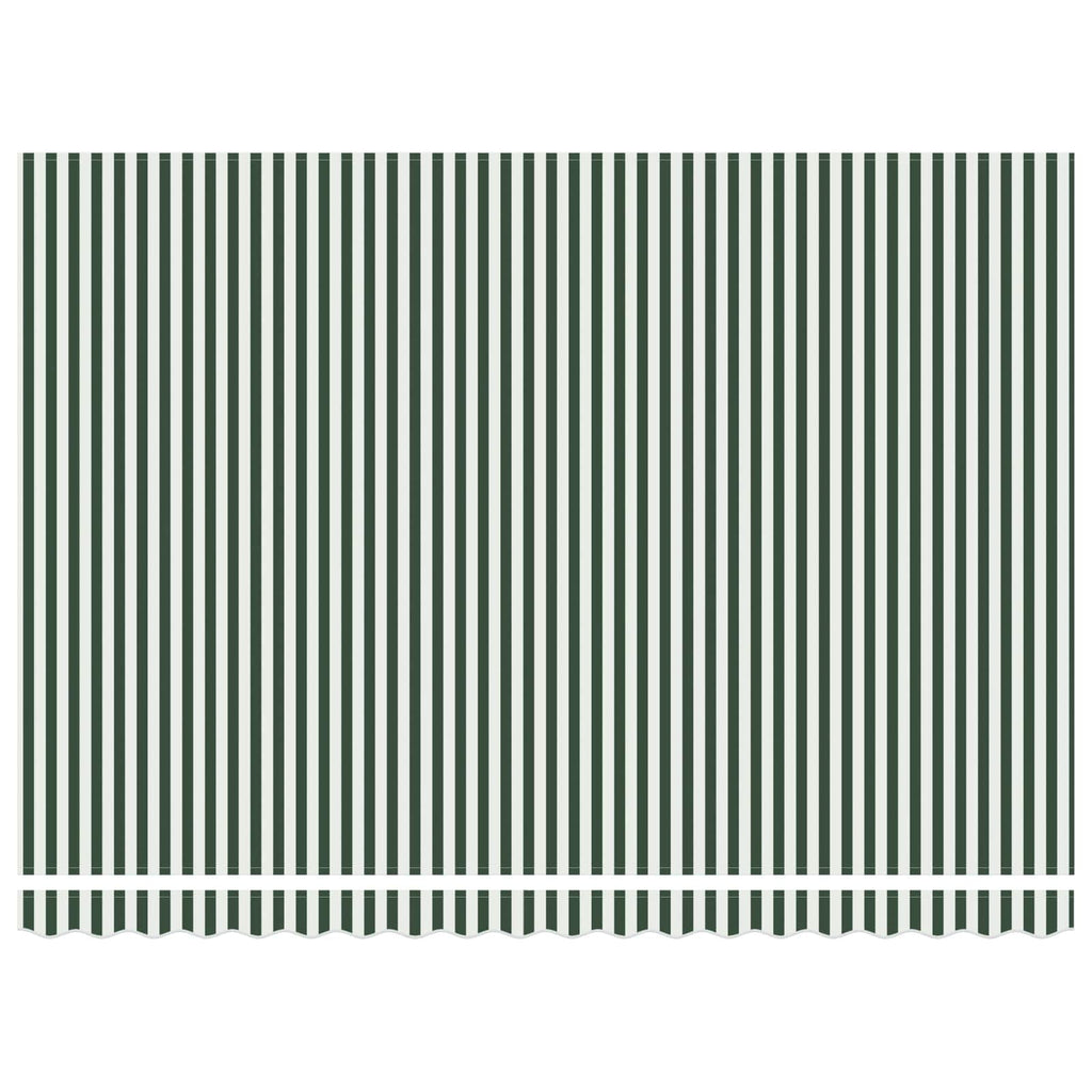 Toldo Manual Verde y 450 x 300 x 165 cm Poliéster y metal
