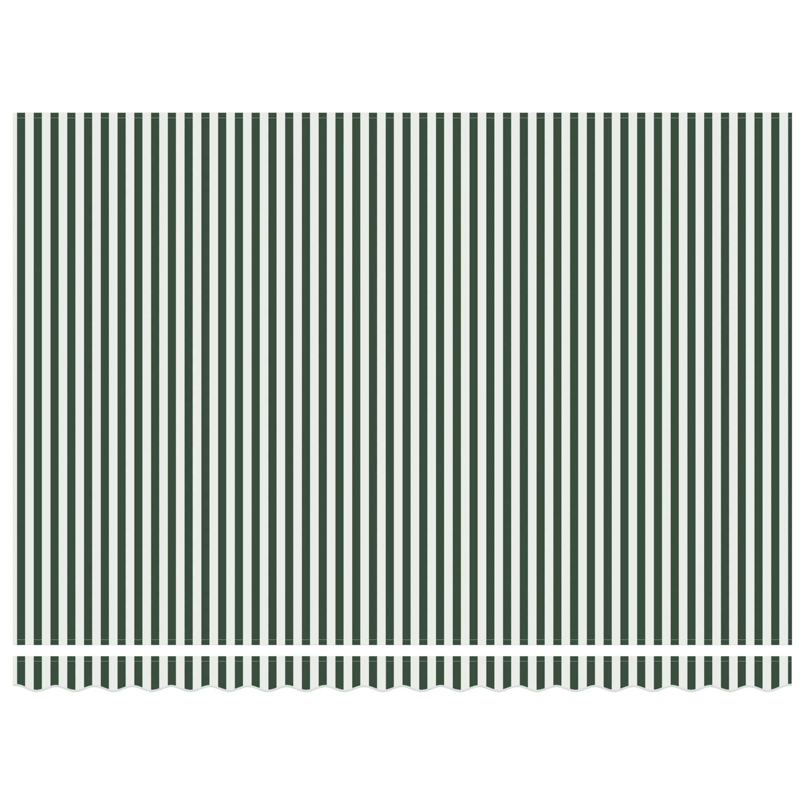 Toldo Manual Verde y 450 x 300 x 165 cm Poliéster y metal