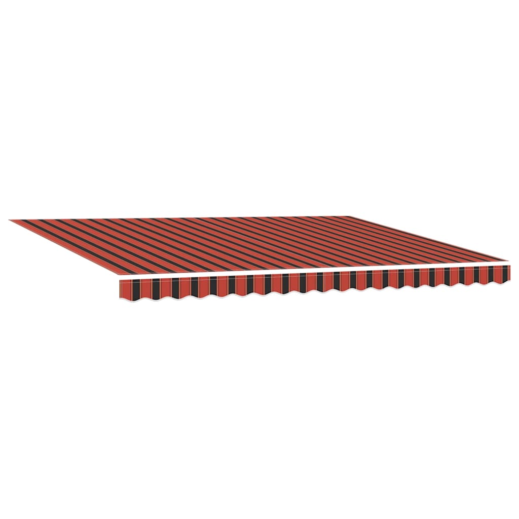 Toldo Manual Naranja y Marrón 450 x 350 x 165 cm Poliéster