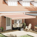 Toldo Manual Multicolor 450 x 350 x 165 cm Poliéster