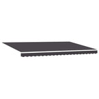 Toldo Retráctil Antracita 500 x 300 cm Poliéster y Aluminio