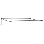 Toldo Retráctil Antracita 500 x 300 cm Poliéster y Aluminio