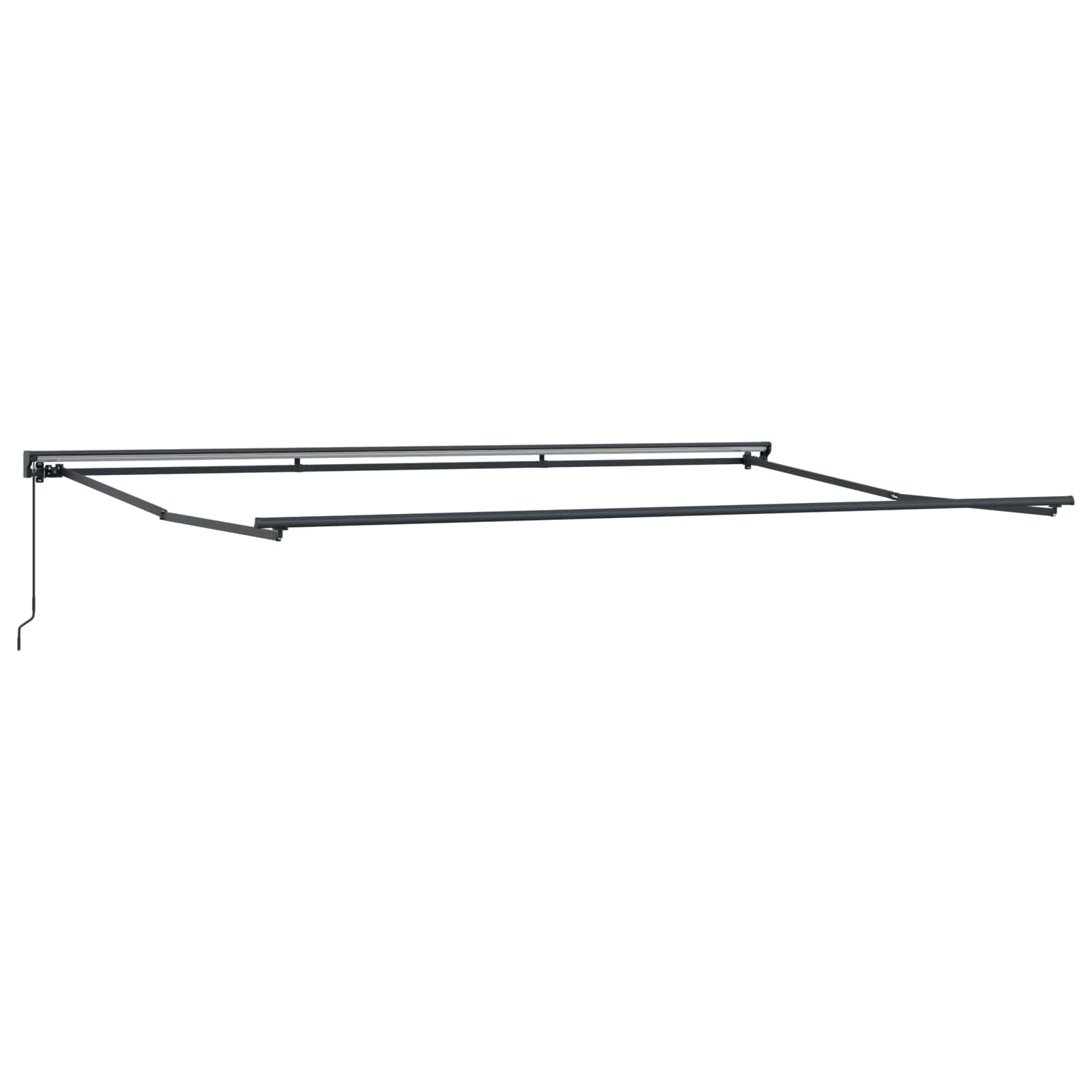 Toldo Retráctil Antracita 500 x 300 cm Poliéster y Aluminio