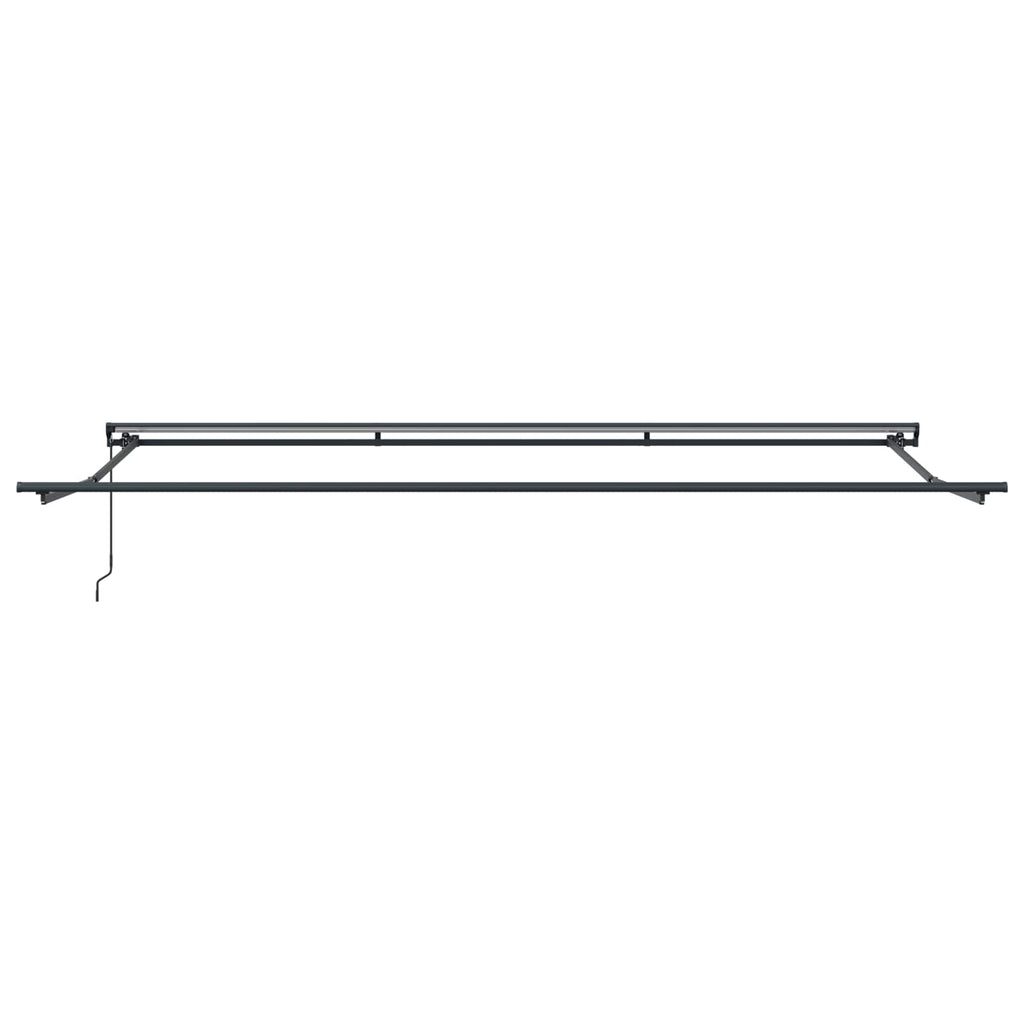 Toldo Retráctil Antracita 500 x 300 cm Poliéster y Aluminio