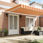 Toldo Amarillo y Naranja 500 x 300 x 165 cm Poliéster y metal