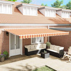 Toldo Retráctil Eléctrico 2,5 x 2 m 100% Poliéster y Aluminio