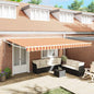 Toldo Amarelo e Laranja 500 x 300 x 165 cm Poliéster e metal