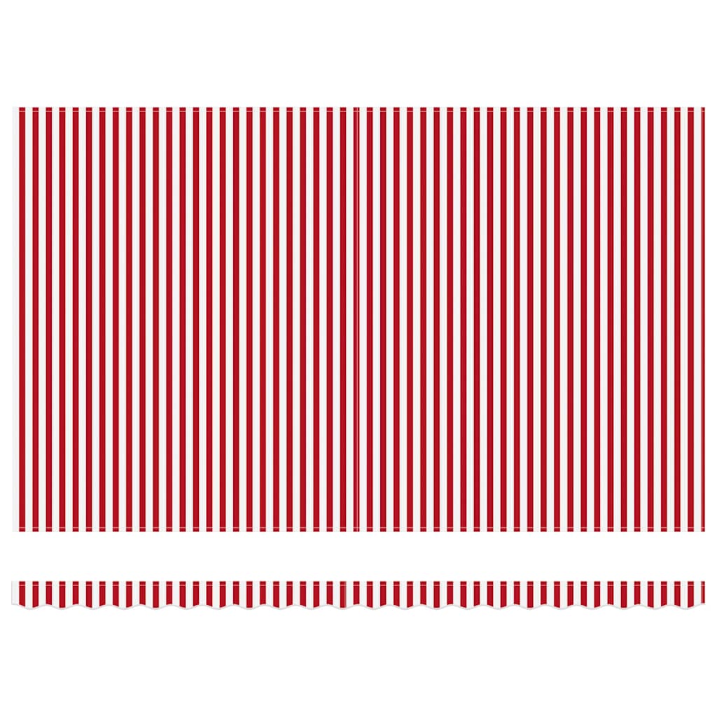 Toldo Manual Rojo y 500 x 300 x 165 cm Poliéster y metal