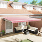 Toldo Vermelho e 500 x 300 x 165 cm Poliéster e metal