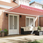 Toldo Rojo y 500 x 300 x 165 cm Poliéster y metal
