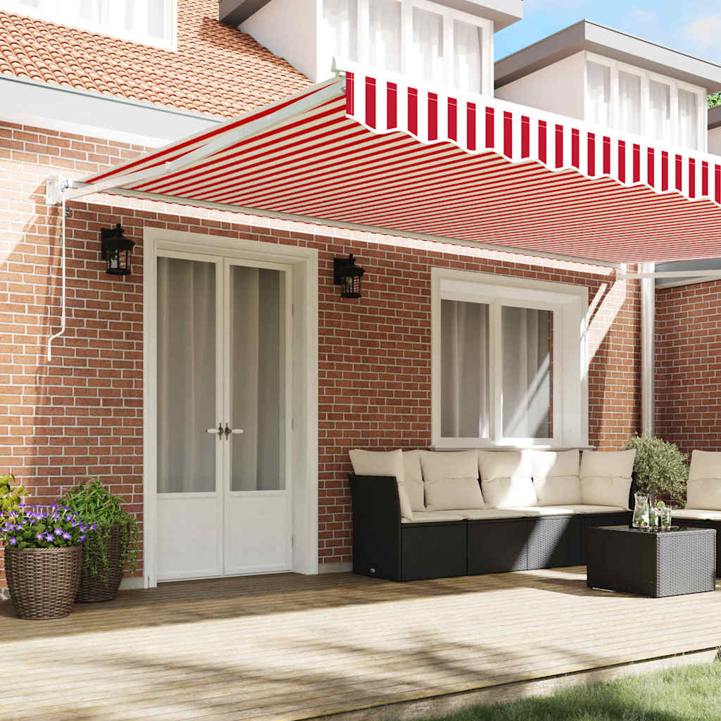 Toldo Rojo y 500 x 300 x 165 cm Poliéster y metal