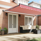 Toldo Rojo y 500 x 300 x 165 cm Poliéster y metal