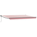 Toldo Rojo y 500 x 300 x 165 cm Poliéster y metal
