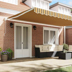 Toldo Retráctil Multicolor 500 x 300 cm Poliéster y Aluminio