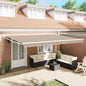 Toldo Manual Beige 500 x 300 x 165 cm Poliéster y metal