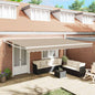 Toldo Bege 500 x 300 x 165 cm Poliéster e metal
