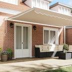 Toldo Beige 500 x 300 x 165 cm Poliéster y metal